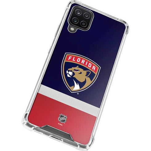 NHL Florida Panthers Alternate Jersey Galaxy A12 Clear Case