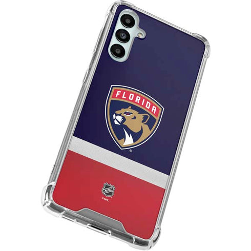 NHL Florida Panthers Alternate Jersey Galaxy A14 5G Clear Case
