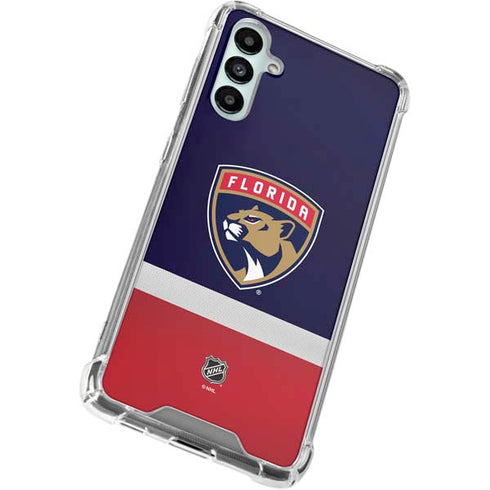 NHL Florida Panthers Alternate Jersey Galaxy A15 5G Clear Case