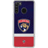 NHL Florida Panthers Alternate Jersey Galaxy A21 Clear Case