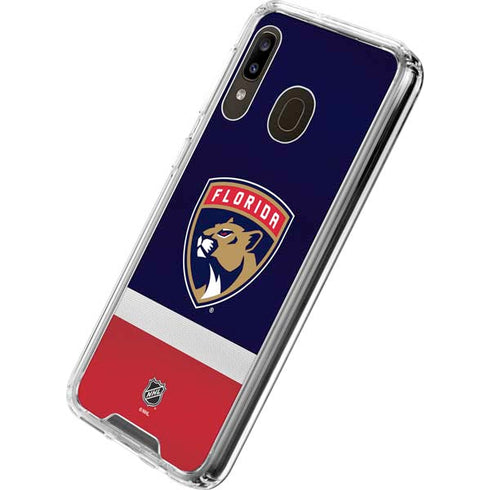 NHL Florida Panthers Alternate Jersey Galaxy A30 Clear Case