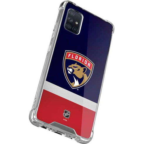 NHL Florida Panthers Alternate Jersey Galaxy A51 5G Clear Case