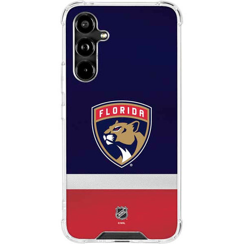 NHL Florida Panthers Alternate Jersey Galaxy A54 5G Clear Case