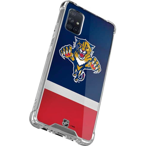 NHL Florida Panthers Alternate Jersey Galaxy A71 5G Clear Case