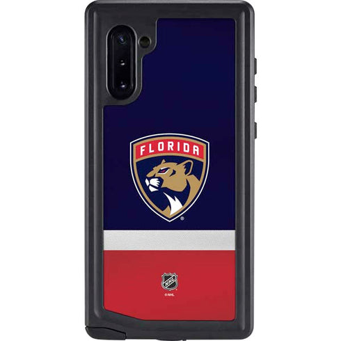 NHL Florida Panthers Alternate Jersey Galaxy Note 10 Waterproof Case