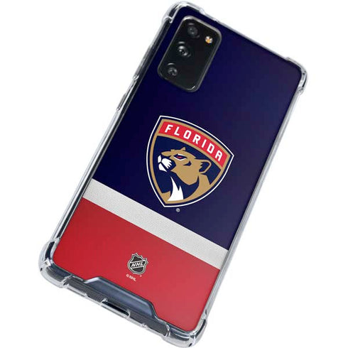 NHL Florida Panthers Alternate Jersey Galaxy S20 FE Clear Case
