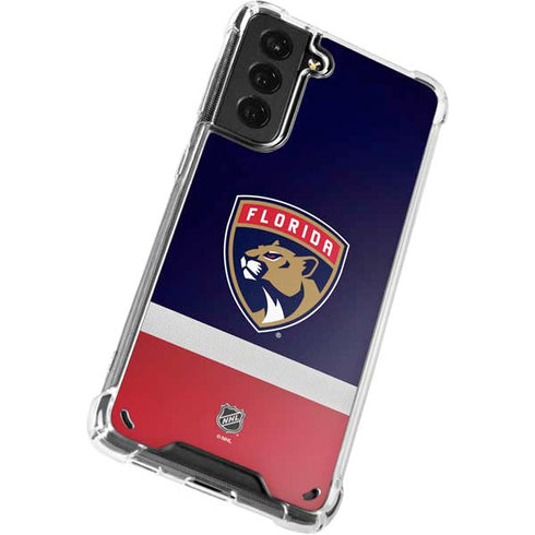 NHL Florida Panthers Alternate Jersey Galaxy S21 Plus 5G Clear Case