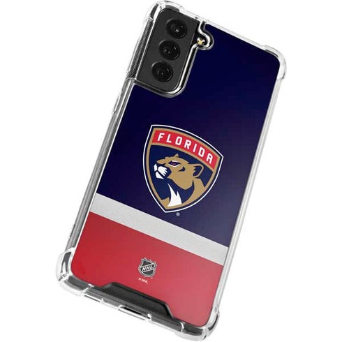 NHL Florida Panthers Alternate Jersey Galaxy S22 Plus Clear Case
