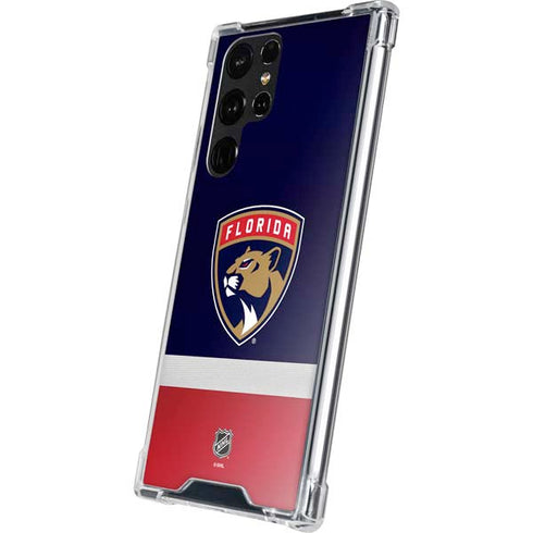 NHL Florida Panthers Alternate Jersey Galaxy S22 Ultra Clear Case