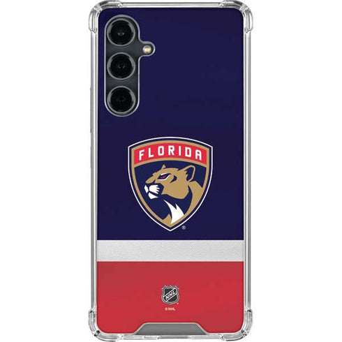 NHL Florida Panthers Alternate Jersey Galaxy S23 FE Clear Case