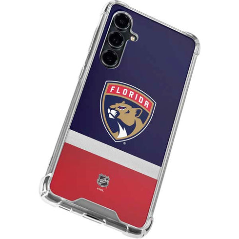 NHL Florida Panthers Alternate Jersey Galaxy S23 FE Clear Case