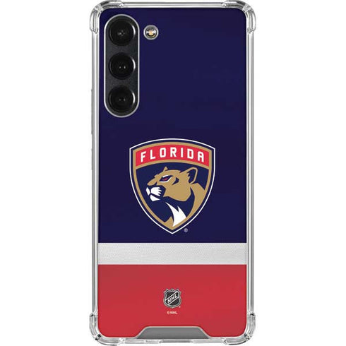 NHL Florida Panthers Alternate Jersey Galaxy S23 Plus Clear Case