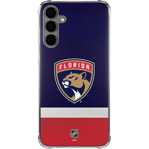 NHL Florida Panthers Alternate Jersey Galaxy S24 Plus Clear Case