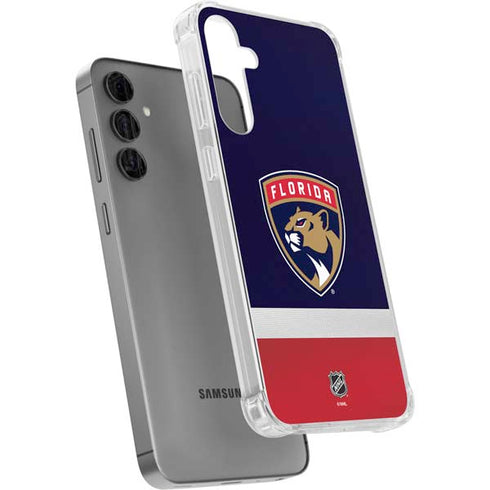NHL Florida Panthers Alternate Jersey Galaxy S24 Plus Clear Case