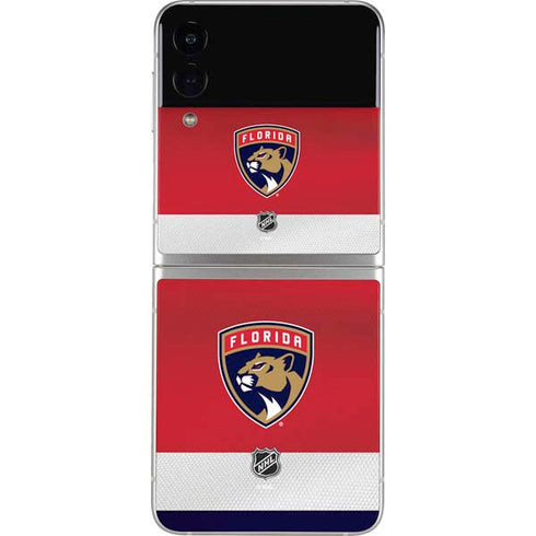 NHL Florida Panthers Alternate Jersey Galaxy Z Flip3 5G Skin