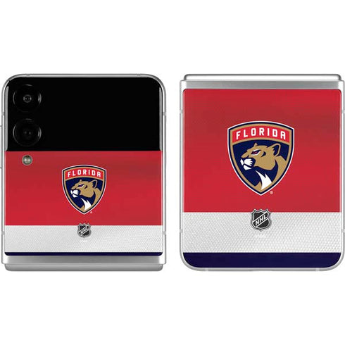NHL Florida Panthers Alternate Jersey Galaxy Z Flip4 5G Skin
