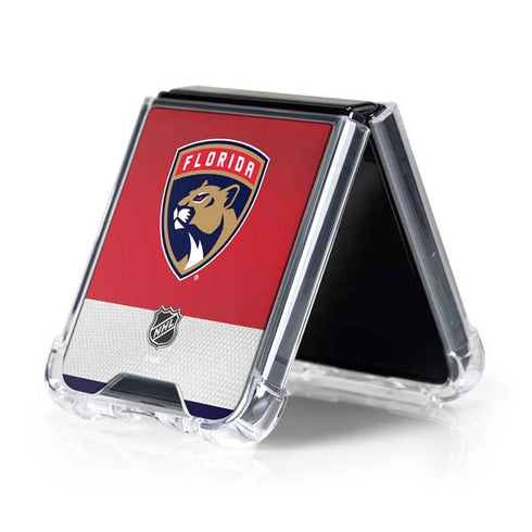 NHL Florida Panthers Alternate Jersey Galaxy Z Flip5 5G Clear Case