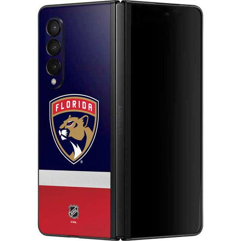 NHL Florida Panthers Alternate Jersey Galaxy Z Fold3 5G Skin
