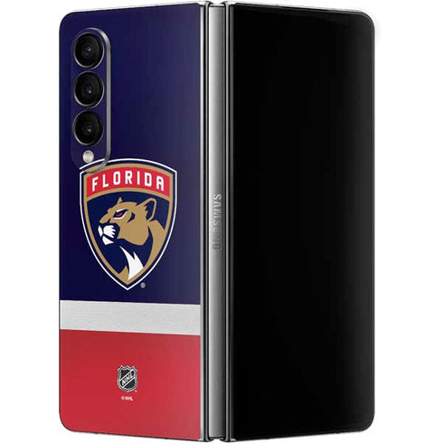 NHL Florida Panthers Alternate Jersey Galaxy Z Fold4 5G Skin