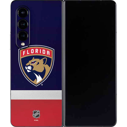 NHL Florida Panthers Alternate Jersey Galaxy Z Fold4 5G Skin