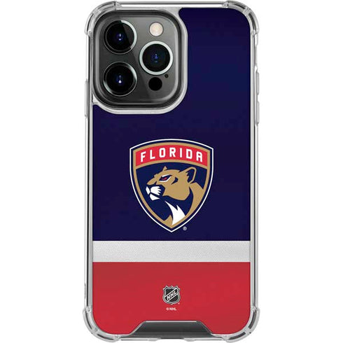 NHL Florida Panthers Alternate Jersey iPhone 13 Pro Clear Case