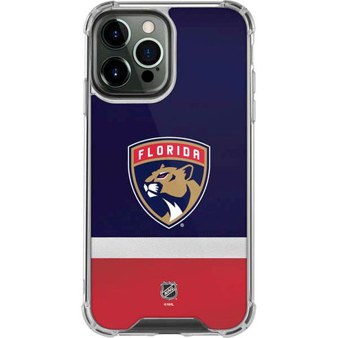NHL Florida Panthers Alternate Jersey iPhone 13 Pro Max Clear Case