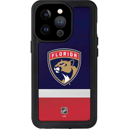 NHL Florida Panthers Alternate Jersey iPhone 14 Pro Waterproof Case