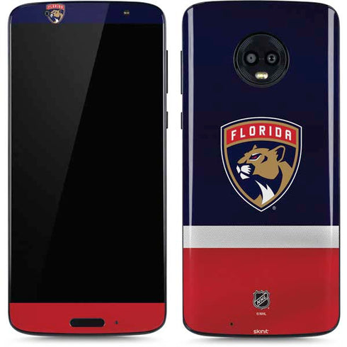 NHL Florida Panthers Alternate Jersey Moto G6 Skin
