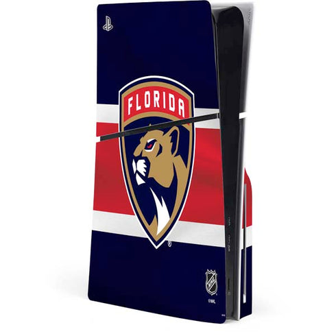 NHL Florida Panthers Alternate Jersey PS5 Slim Disk Console Skin