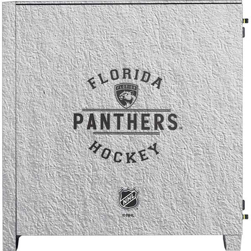 NHL Florida Panthers Black Text Corsair 4000D Tempered Glass Mid-Tower ATX Case Skin