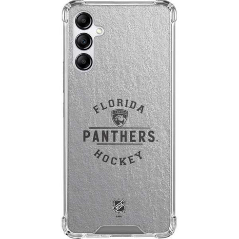 NHL Florida Panthers Black Text Galaxy A14 5G Clear Case