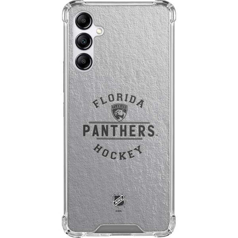 NHL Florida Panthers Black Text Galaxy A15 5G Clear Case