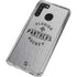 NHL Florida Panthers Black Text Galaxy A21 Clear Case