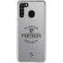 NHL Florida Panthers Black Text Galaxy A21 Clear Case