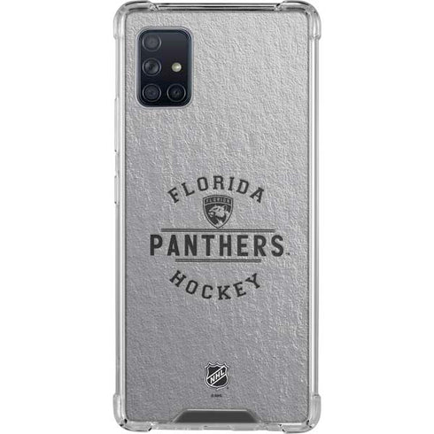 NHL Florida Panthers Black Text Galaxy A51 5G Clear Case