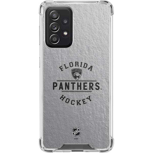 NHL Florida Panthers Black Text Galaxy A52 5G Clear Case