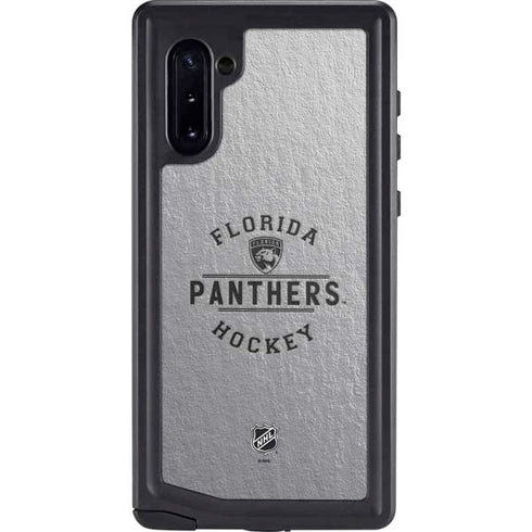 NHL Florida Panthers Black Text Galaxy Note 10 Waterproof Case