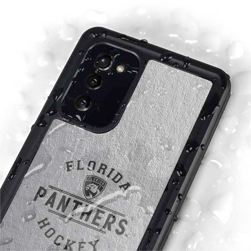 NHL Florida Panthers Black Text Galaxy Note20 5G Waterproof Case