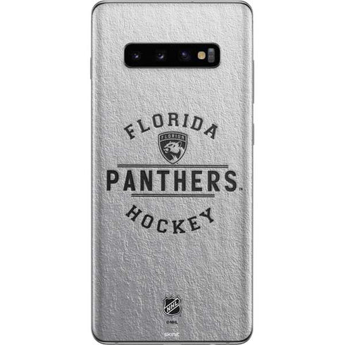 NHL Florida Panthers Black Text Galaxy S10 Plus Skin