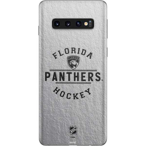 NHL Florida Panthers Black Text Galaxy S10 Skin