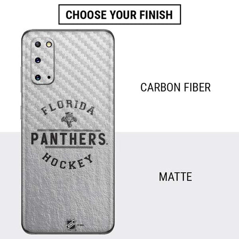 NHL Florida Panthers Black Text Galaxy S20 Skin