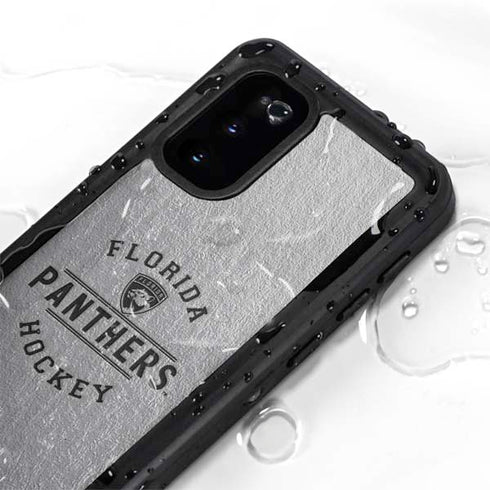 NHL Florida Panthers Black Text Galaxy S20 Waterproof Case