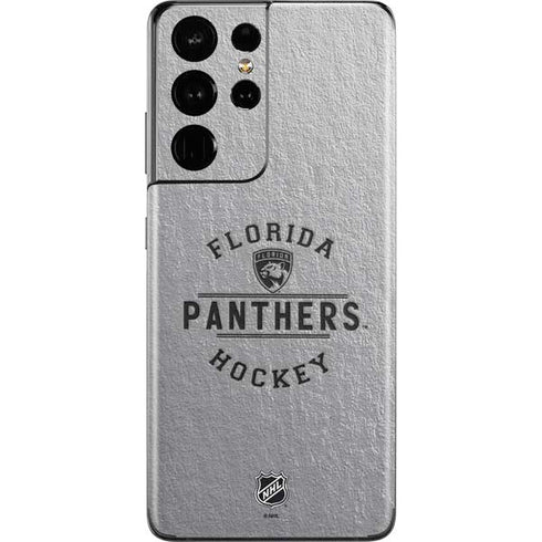 NHL Florida Panthers Black Text Galaxy S21 Ultra 5G Skin