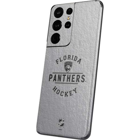 NHL Florida Panthers Black Text Galaxy S21 Ultra 5G Skin
