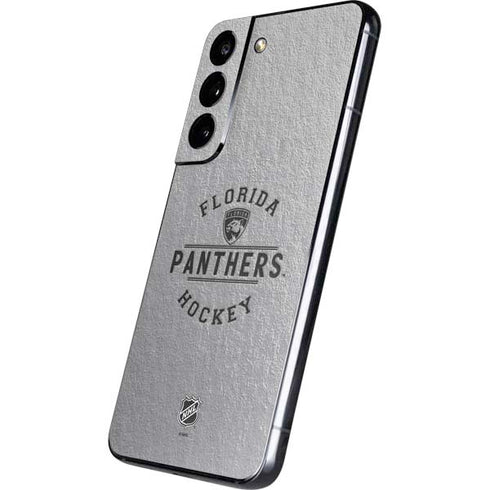 NHL Florida Panthers Black Text Galaxy S22 Skin