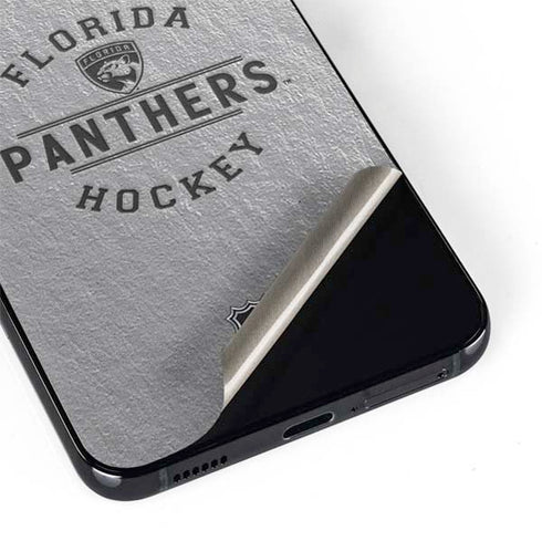 NHL Florida Panthers Black Text Galaxy S22 Skin