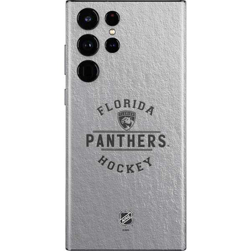 NHL Florida Panthers Black Text Galaxy S22 Ultra Skin
