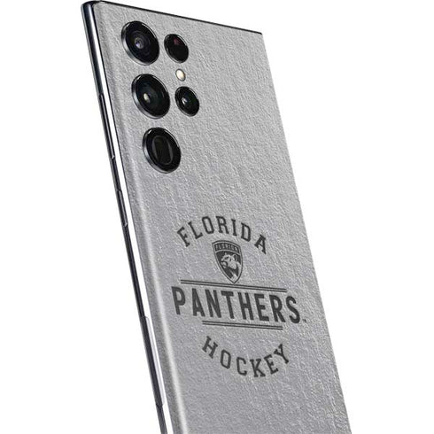 NHL Florida Panthers Black Text Galaxy S22 Ultra Skin