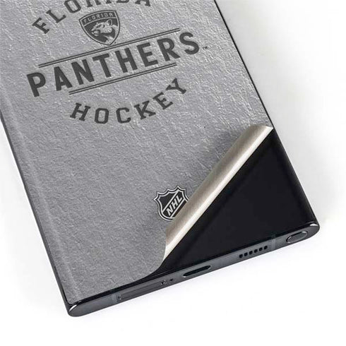 NHL Florida Panthers Black Text Galaxy S22 Ultra Skin