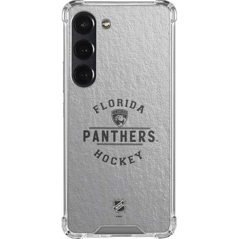 NHL Florida Panthers Black Text Galaxy S23 Clear Case